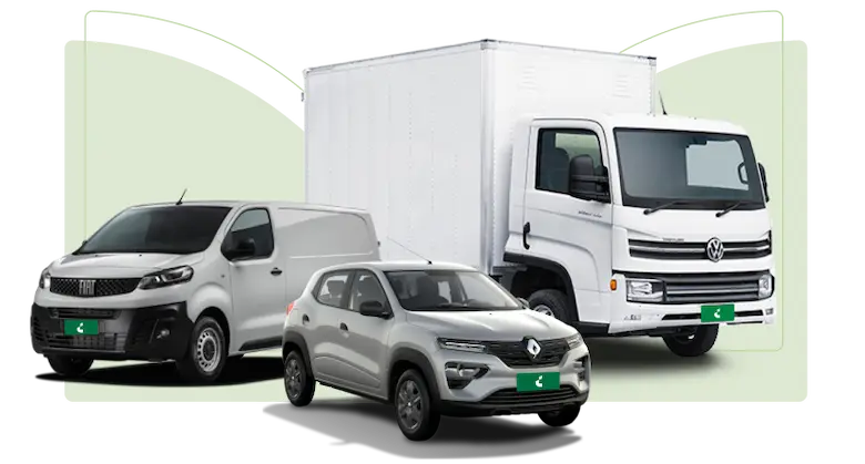 Vehículos ilustrativos de Localiza Gestión de Flotas